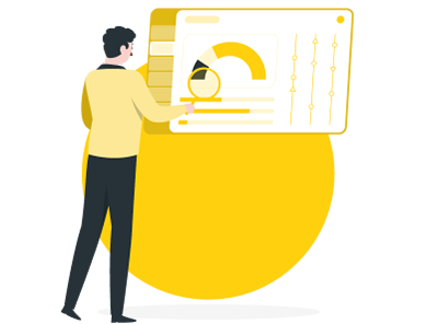 Data analytics dashboard illustration